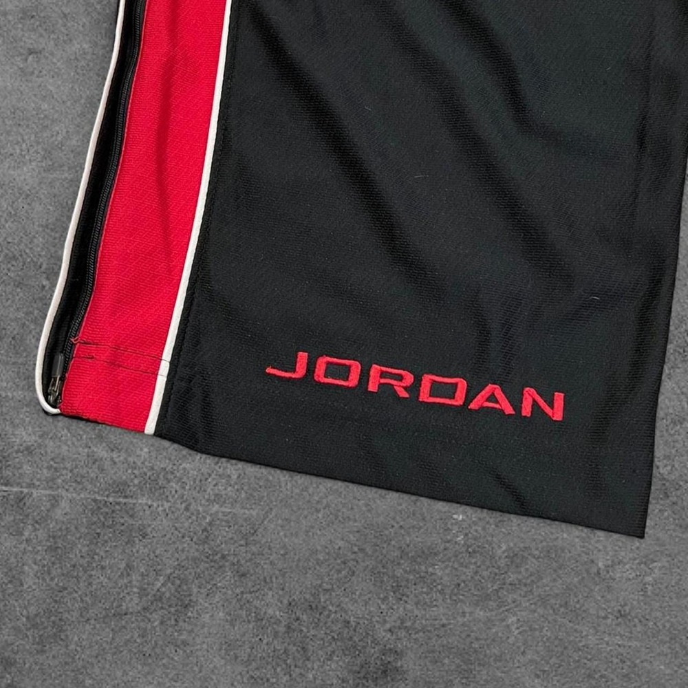 Vintage Y2K Black Red Jordan Wide Leg Track Pants XXL 2000s Baggy - Picture 3 of 5